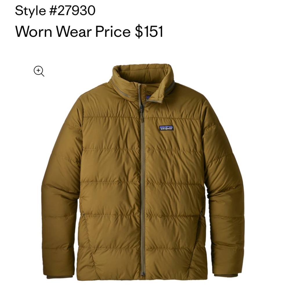 Patagonia Men's Olive Puffer Jacket